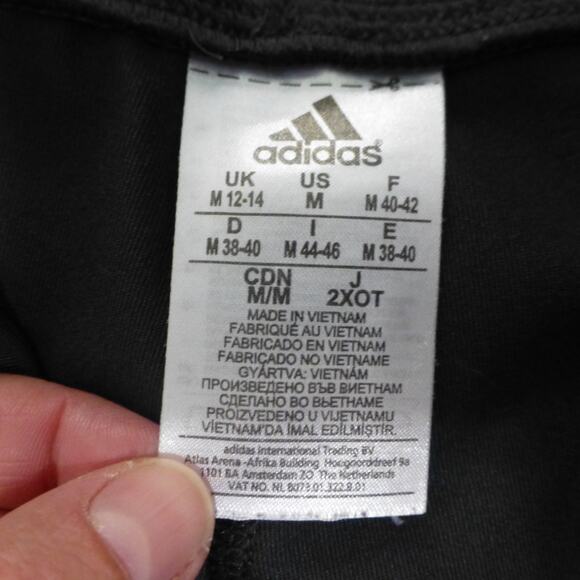 Adidas Leggings Womens Medium Capri Gray Pull On Workout Gym Running Climalite - Picture 5 of 11